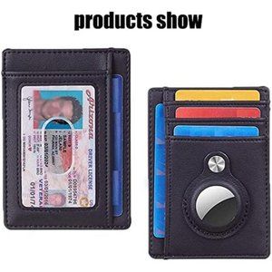 DESERTI Wallet for Apple Airtags, Air Tag Holder, Slim Minimalist Wallet